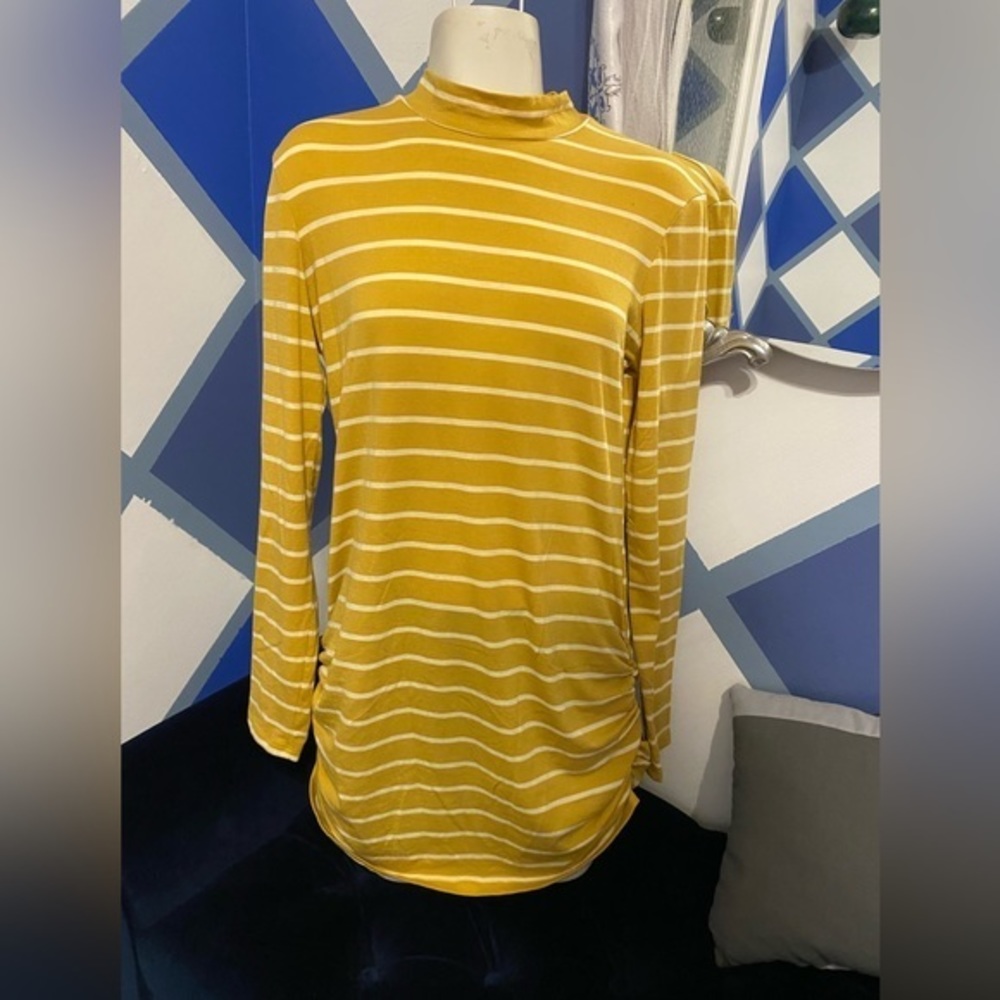Yellow Striped Women's Top